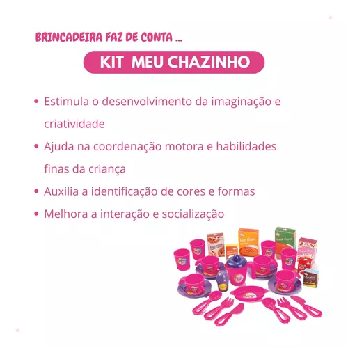 Kit Cozinha Infantil Jogo De Chá - Meu Chazinho Big Star