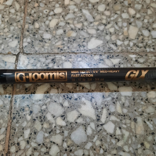 Caña Baitcast G.loomis Glx 6'6 2tr 10-17 Lb Fast