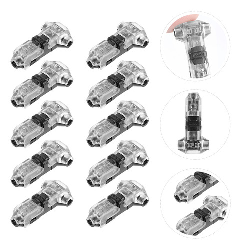 Terminales De Cable: Conector De Cable Dividido En 10 Piezas