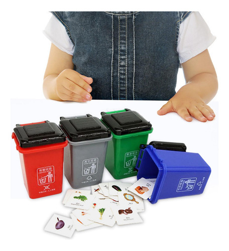 6x Camión De Basura Juguete Gestión De Residuos Reciclaje