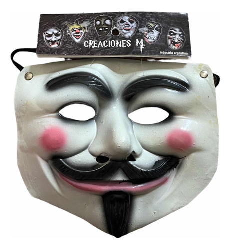 Máscara Vendetta Anonymous De Látex Disfraz Halloween