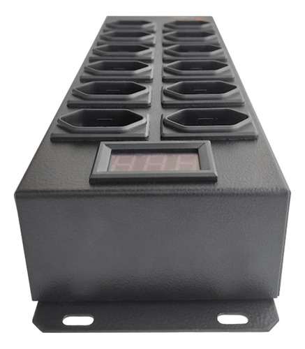 2x Régua 12 Tomadas Cbi Profissional 4kw 1,5 Metro Voltimetr
