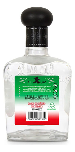 Tequila Don Julio Blanco Chile Serrano 700 Ml