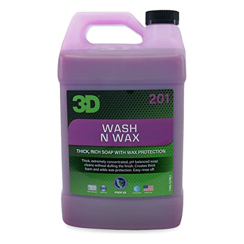 3d Wash N Wax Jabón De Lavado De Coches - Ph Vldgc