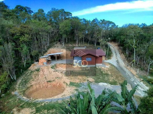 Chácara Com Casa De Campo, Ótima Localização E Acesso Pavimentado Em Santo Amaro Da Imperatriz, Sc - Ch0005