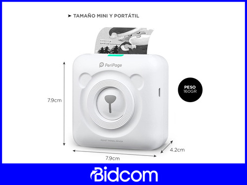 Impresora Termica Portátil Bluetooth Recargable Para Celular