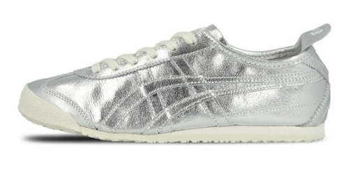 Tenis Onitsuka Tiger Mexico 66 Unisex Piel Plateado / Silver