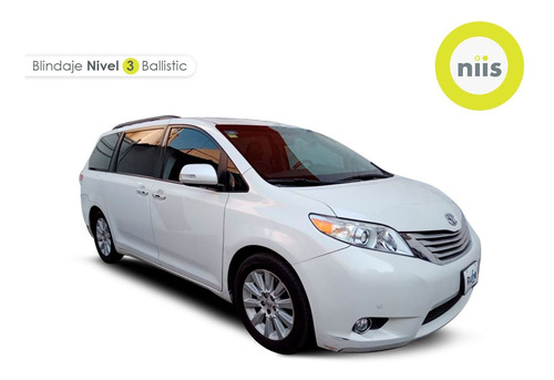 Imagen 1 de 15 de Toyota Sienna 2014 3.5 Limited V Blindada Niii