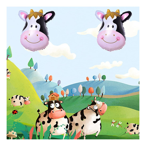 Horuius Globos De Animales De Granja Cerdo Vaca Caballo Burr