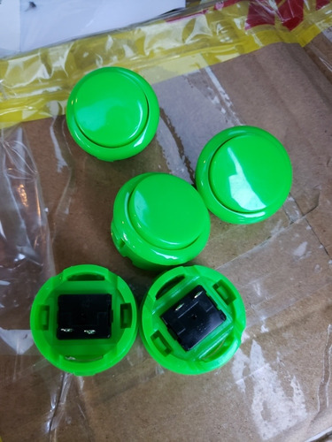 Imagen 9 de 9 de Boton 30mm O 24mm Simil Sanwa (kit 6 Botones)