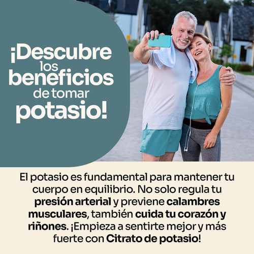 Pack 3 Citrato De Potasio Nutrientes Vidalabs México 60 Caps