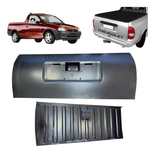  Tampa Traseira Pick Up Corsa 1995 99 00 01 02 03