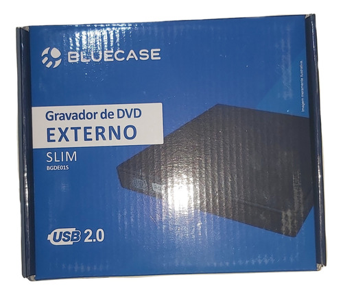 Gravador De Dvd Externo Slim Usb 2.0 Bluecase Bgde015