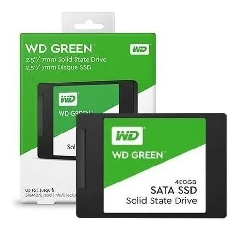 Disco sólido interno Western Digital WD Green WDS480G2G0A 480GB verde