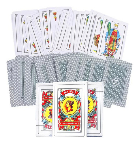 Naipes Mazo De Cartas Españolas Truco Juego Estrategico Liso Varios Español