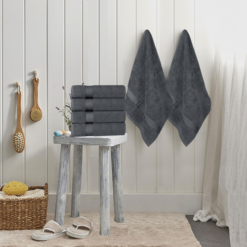 Utopia Towels Juego De 6 Toallas De Baño Pequeñas, 100% Algo
