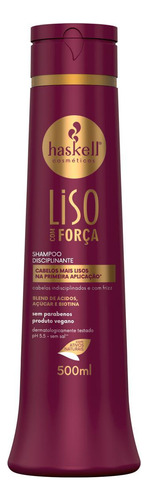 Shampoo Haskell Liso Com Força Hidratação - 500ml