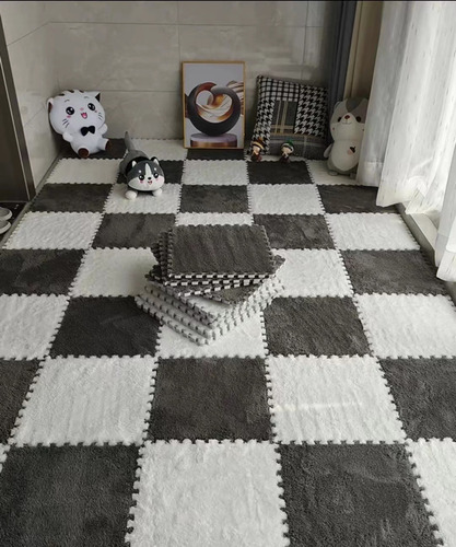 Alfombrilla De Espuma Entrelazada De 10 Piezas De Felpa Que