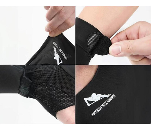 6 Guante De Billar De 3 Dedos, Guantes De Juego Empalme