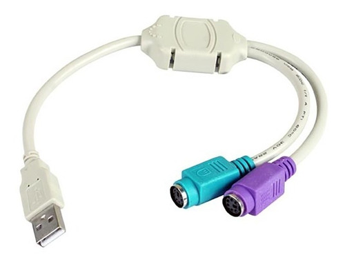 Adaptador Usb A 2 Ps2 Hembra Conversor Nisuta Nscouspsch