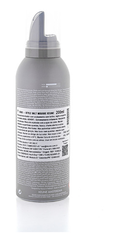 Keune Style Salt Mousse 200ml Volume E Fixação