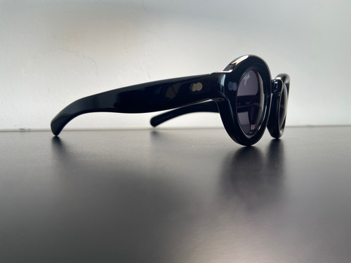 Akila Kaya Inflated Lentes De Sol 100% Original Redondos Azul Oscuro Negro Negro (Usado)