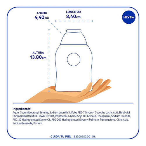 Jabón Íntimo Nivea Cuidado Suave 250 Ml