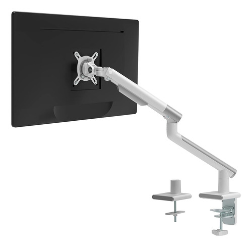 Wali Single White Monitor Mount Arm Vesa Stand, Totalmente A