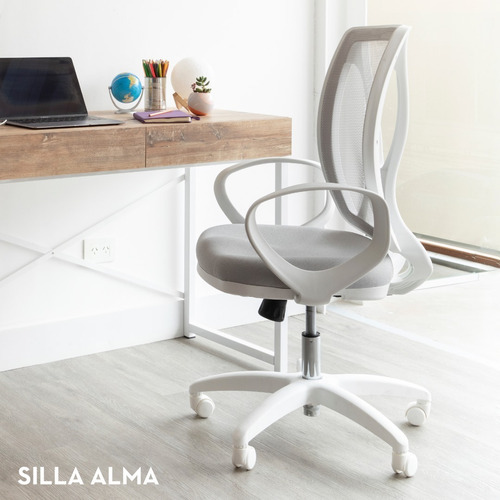 Imagen 2 de 7 de Silla De Oficina Alma White Edition Homeoffice | Contado