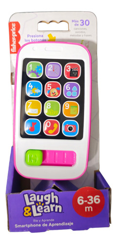Fisher Price Telefono Smartphone Celular De Aprendizaje Rosa Color Rosa Chicle