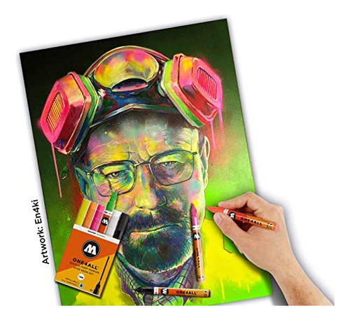 Juego De Rotuladores Acrílicos Molotow One4all 127hs En Colo