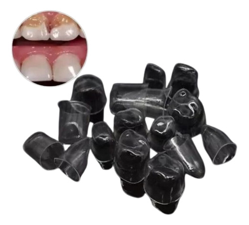 Set Coronas Reconstrucción Dental Celuloide 64u Tranparentes