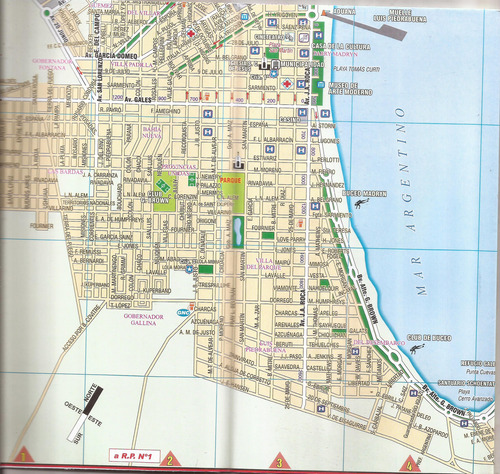Rawson Trelew Puerto Madryn Mapa De Las Ciudades