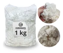 Comprar Estopa Branca Grande Chromata De 1kg Com Algodão Alta Qualidade Marcenaria Limpeza Automotiva Uso Geral Multiuso