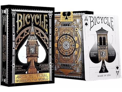 Baraja Naipe Bicycle Architectural Wonders Original