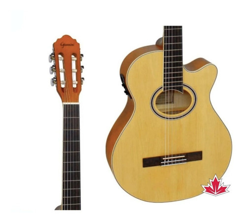 Violão Giannini Elétrico Nylon Mini Jumbo C/ Afinador Gnf-1d