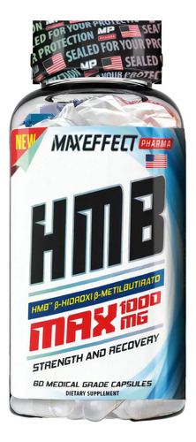 Hmb Max 60 Tabs - Mp Pharma - Suplemento Em Cápsula