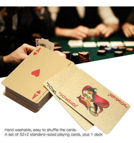 Colección De Tarjetas De Póquer Impermeables Y Resistentes A