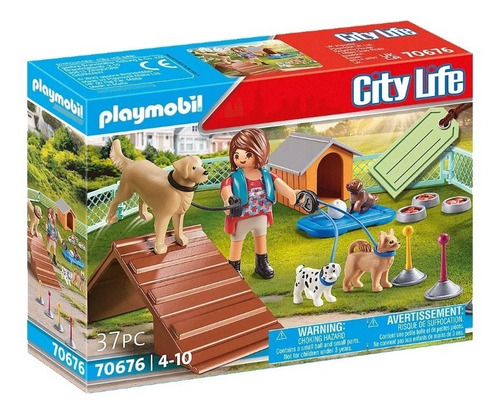 Playmobil Gift Set - Set Entrenadora De Perros - 70676