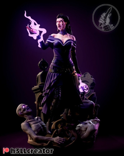 Archivo Stl Impresión 3d Magic The Gathering - Liliana Vess