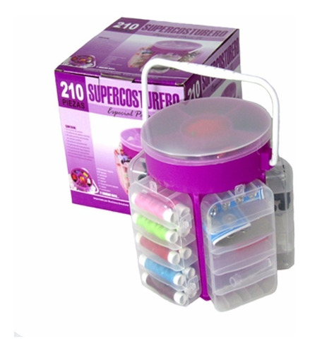 Organizador Super Costurero Set Costura 210 Piezas