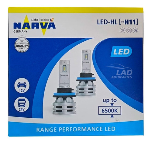 Foco Led Narva H11 Para Auto Y Camioneta