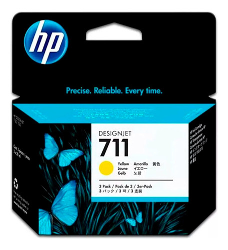 Cartucho De Tinta Hp 711 Yellow (29ml)