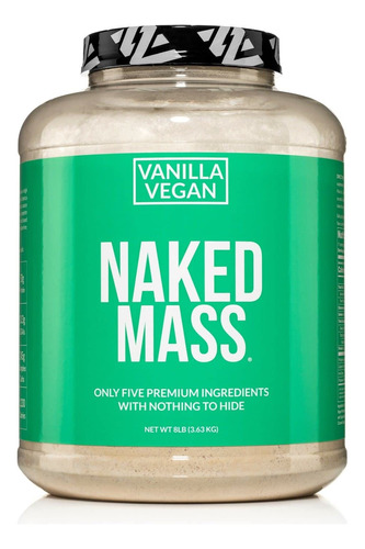 Naked Mass - Ganador De Peso Vegano De Vainilla - 8 Libras A