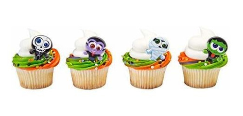 Anillos Monster Cupcake - 24 Piezas