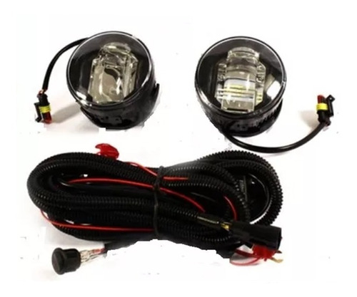 Kit Faros Auxiliares Con Lupa Ford Fiesta One 2010 A 2013