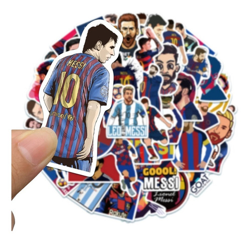 50 Stickers De Lionel Messi - Etiquetas Autoadhesivas