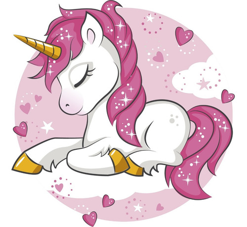 Imagen 1 de 6 de Vinilos Decorativos Unicornios Infantiles