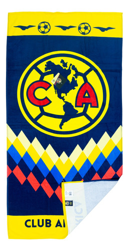 Toalla Oficial Club De Futbol América, 100% Algodón, Hilasal