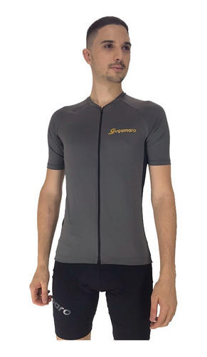 Camisa Ciclismo Poliamida Gugamaro Cinza